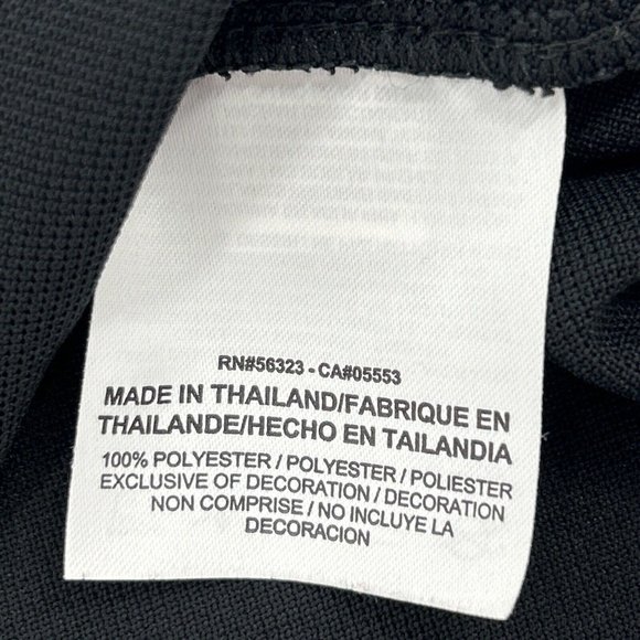 Men's Nike Golf Mobility Speed Polo Shirt Black White Stripes S TCU Horned Frogs - Picture 4 of 9